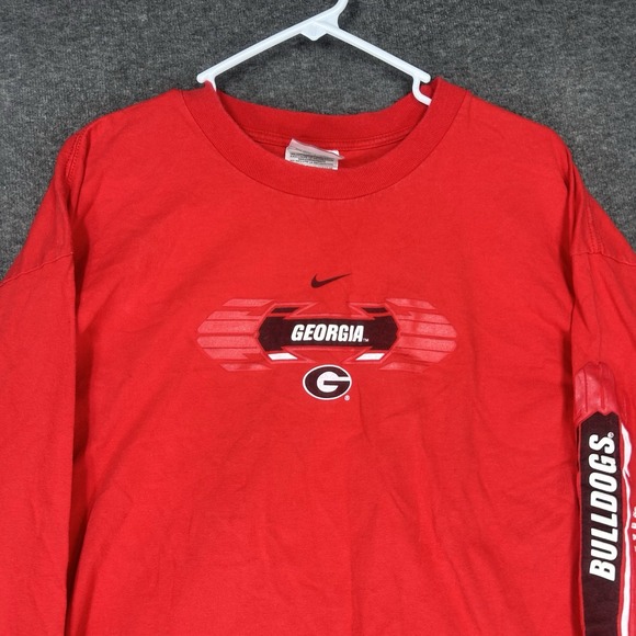 Nike Other - VTG University of Georgia Bulldogs Shirt Mens L Long Sleeve center swoosh Y2K